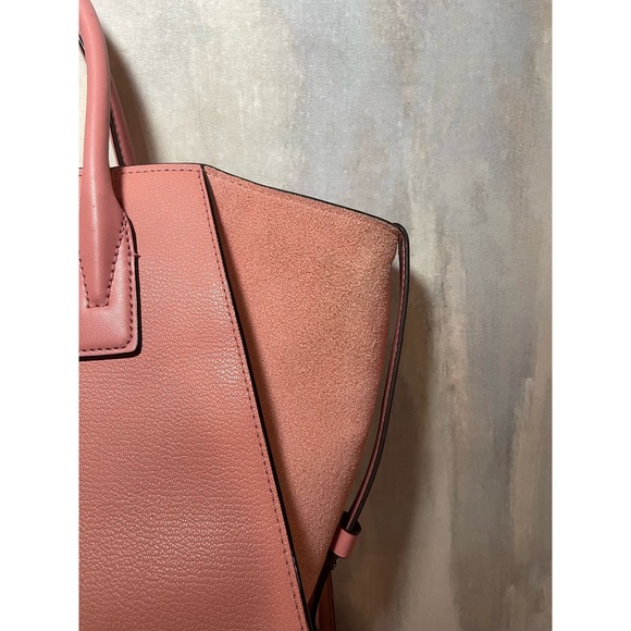 Michael Kors AVRIL Suede & Leather Satchel - Picture 12 of 13